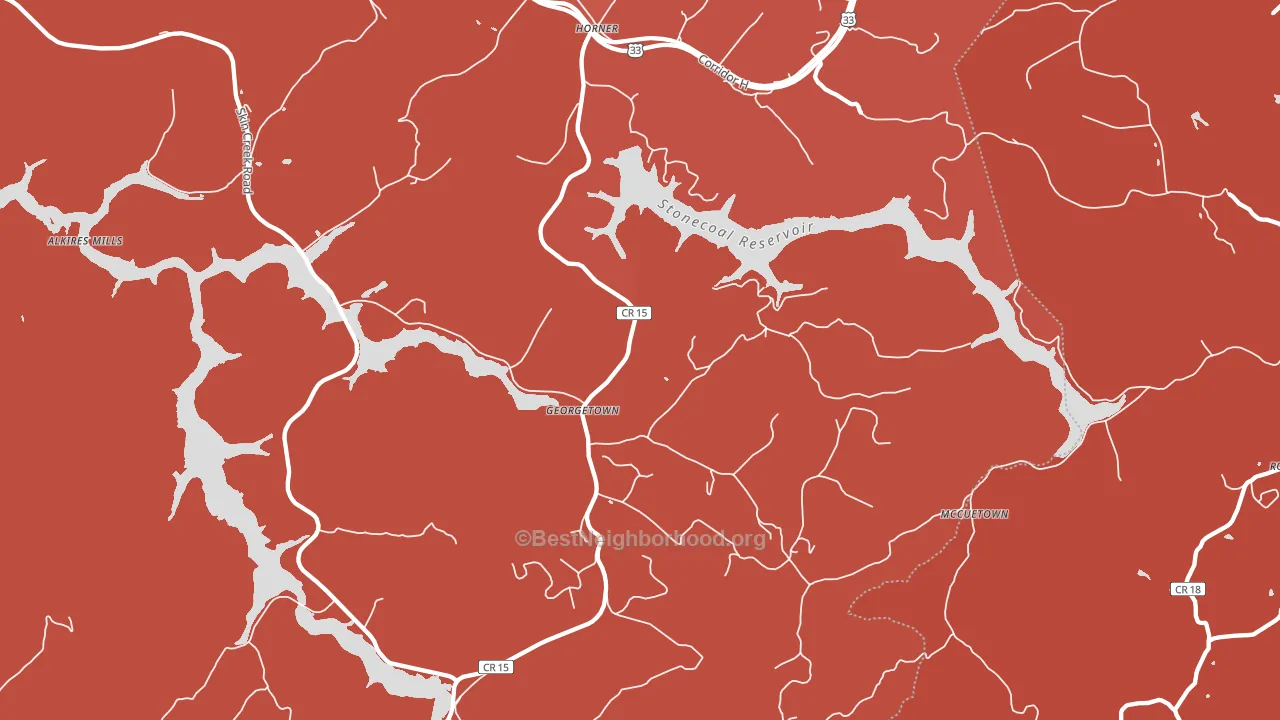 26372, WV block-group political-lean map