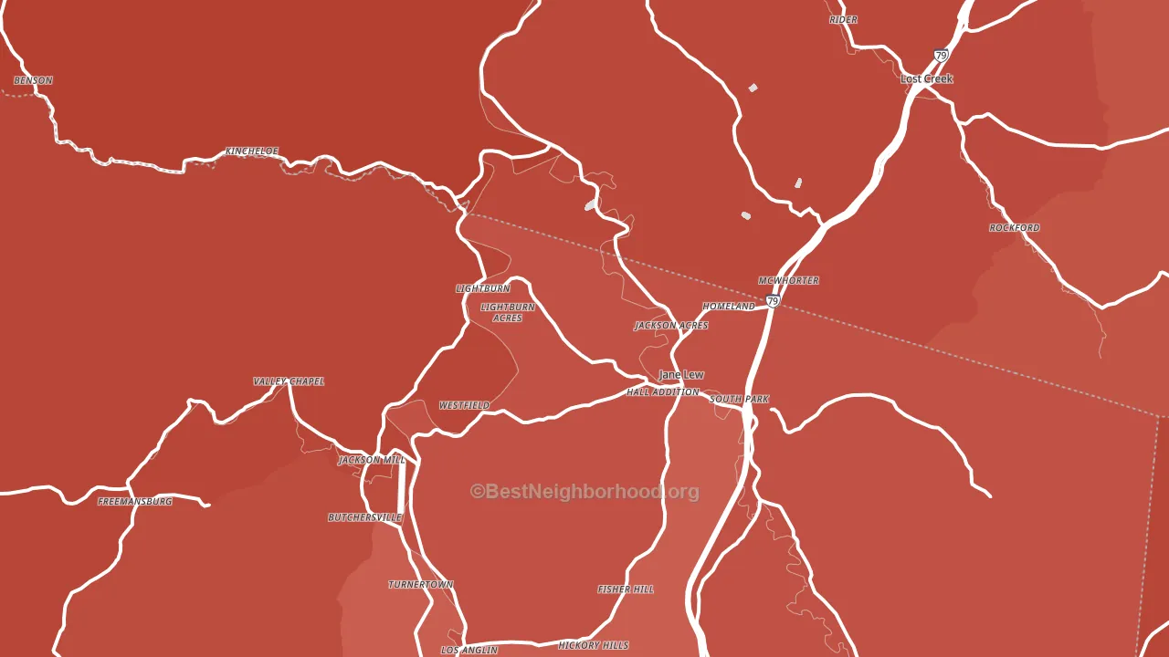 26378, WV block-group political-lean map