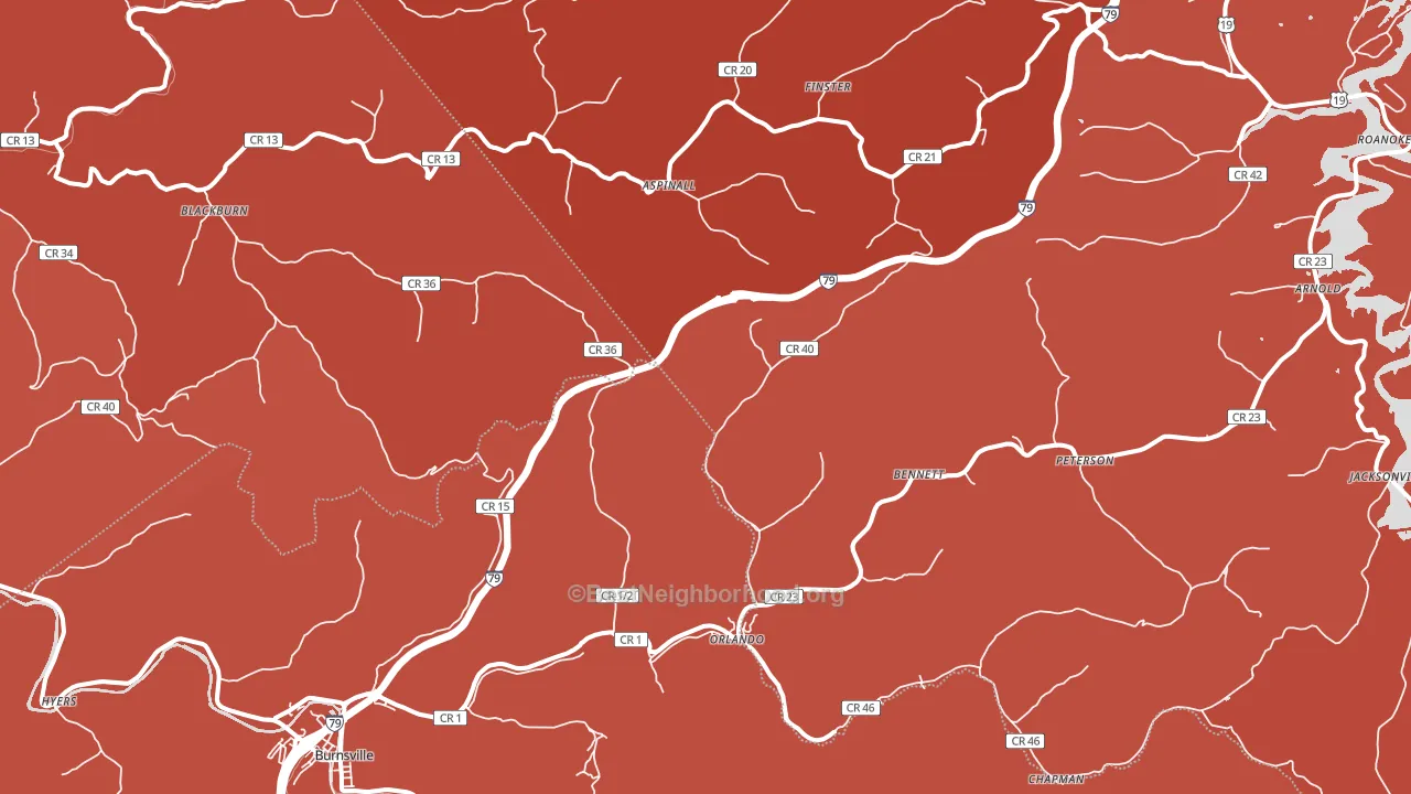 26412, WV block-group political-lean map