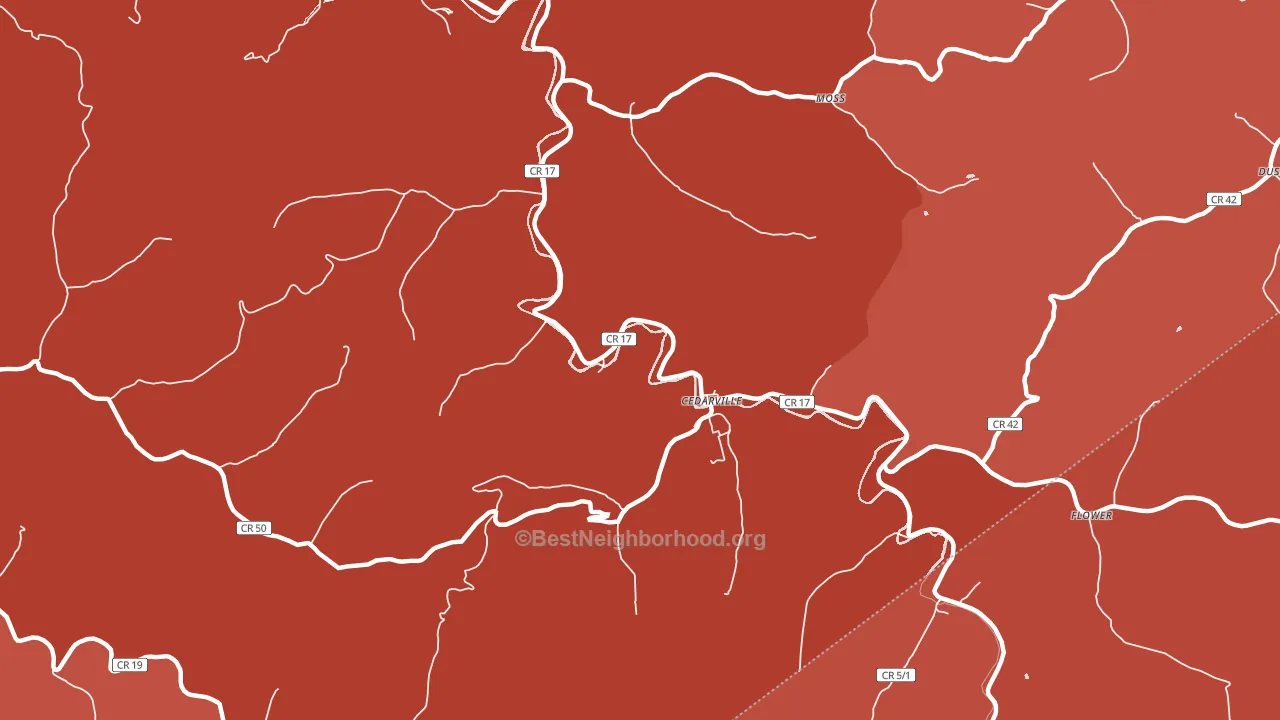 26611, WV block-group political-lean map