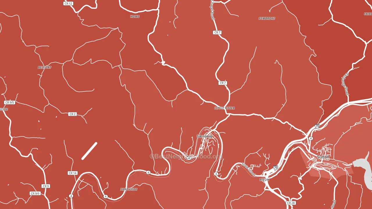 26624, WV block-group political-lean map
