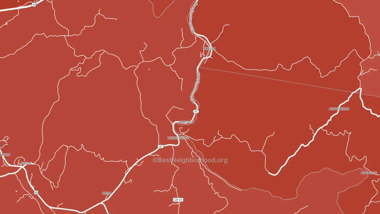 26680, WV block-group political-lean map