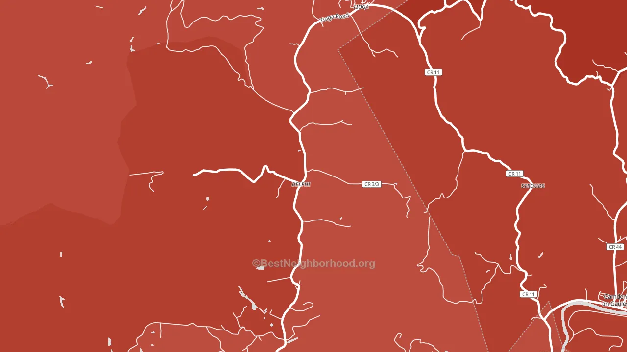 26691, WV block-group political-lean map