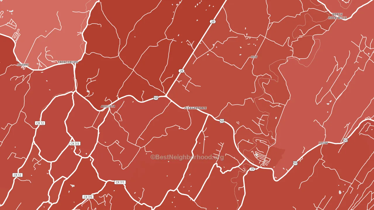 26704, WV block-group political-lean map