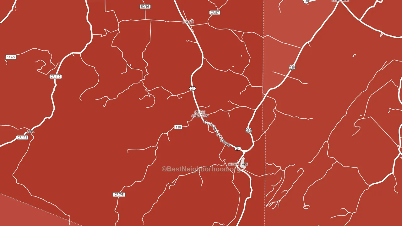 26716, WV block-group political-lean map