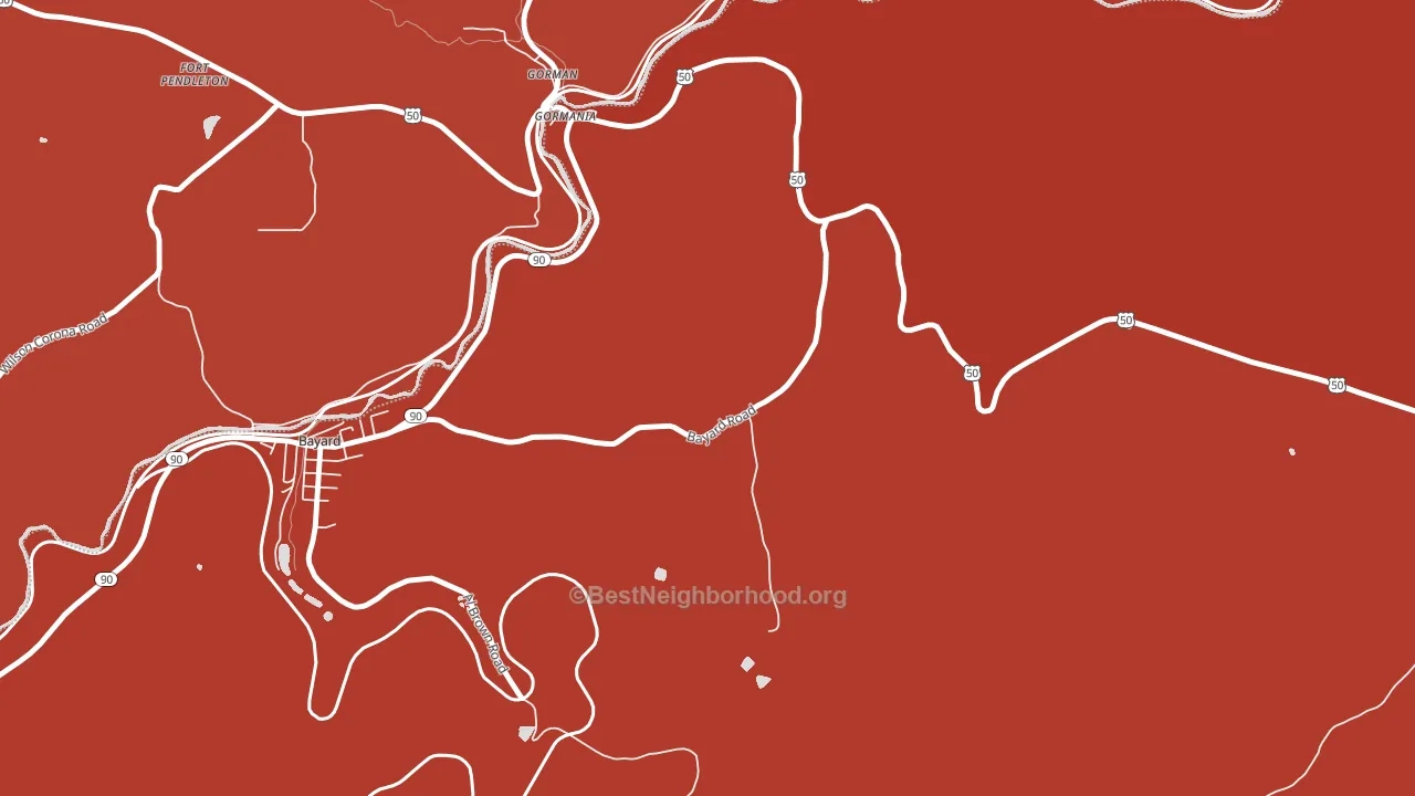 26720, WV block-group political-lean map