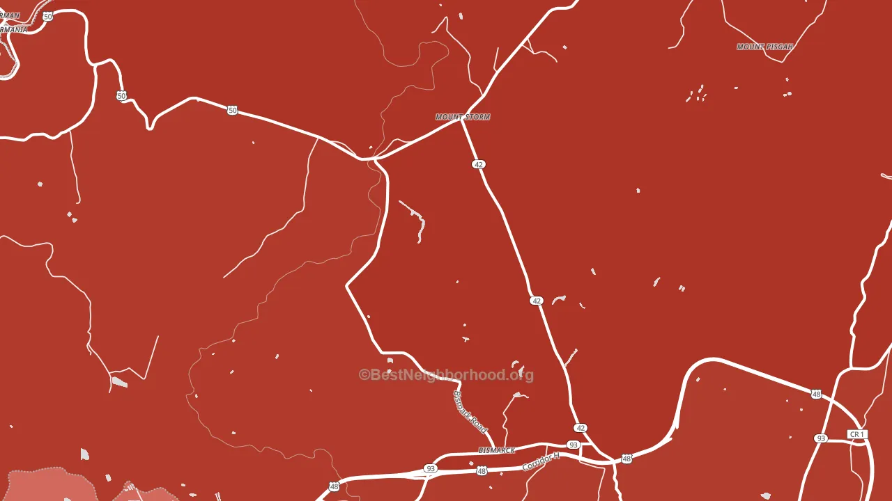 26739, WV block-group political-lean map