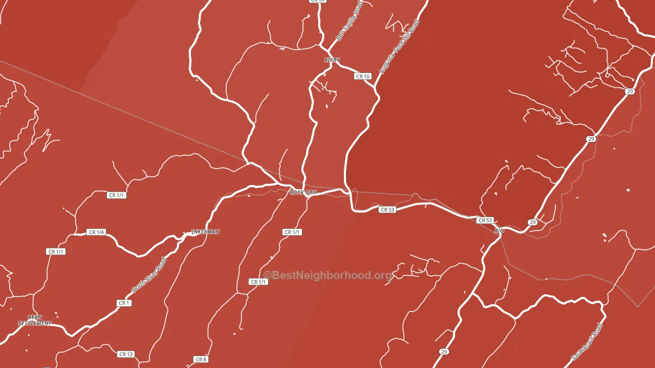 26755, WV block-group political-lean map