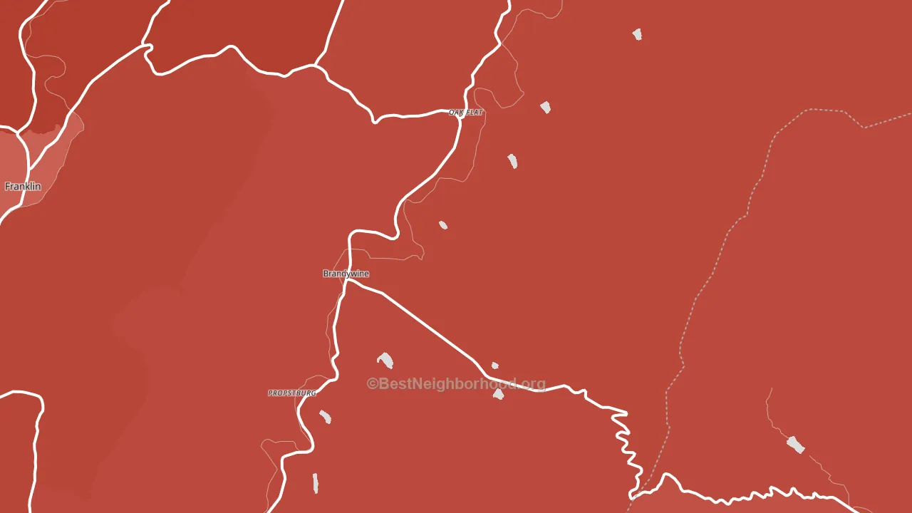 26802, WV block-group political-lean map