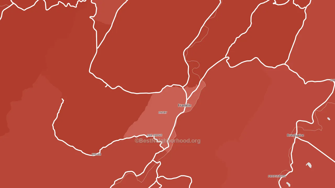 26807, WV block-group political-lean map
