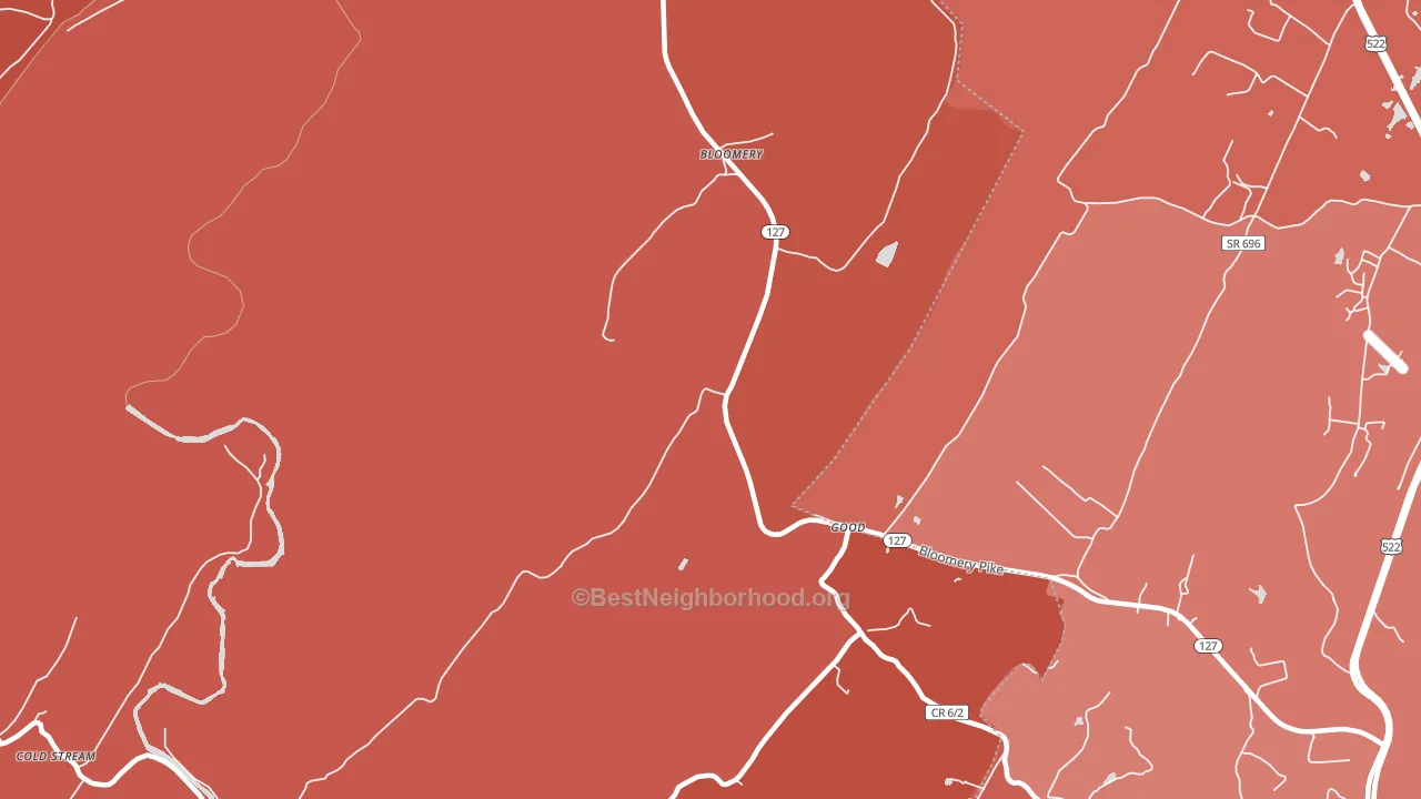 26817, WV block-group political-lean map
