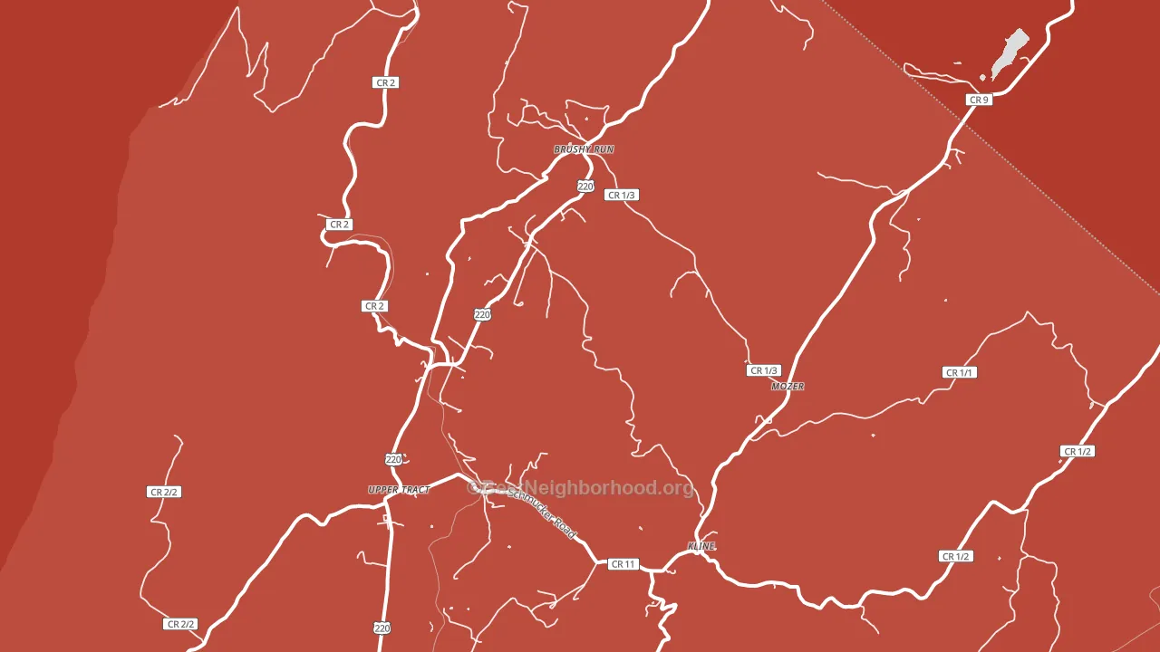 26866, WV block-group political-lean map