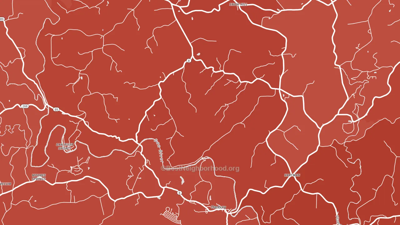 27016, NC block-group political-lean map