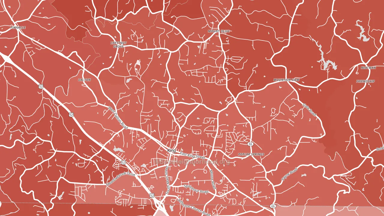 27021, NC block-group political-lean map