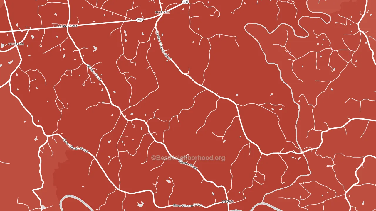 27047, NC block-group political-lean map