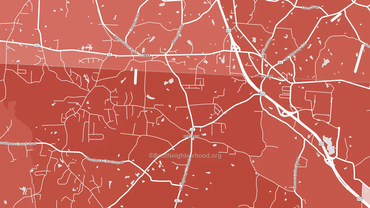 27233, NC block-group political-lean map