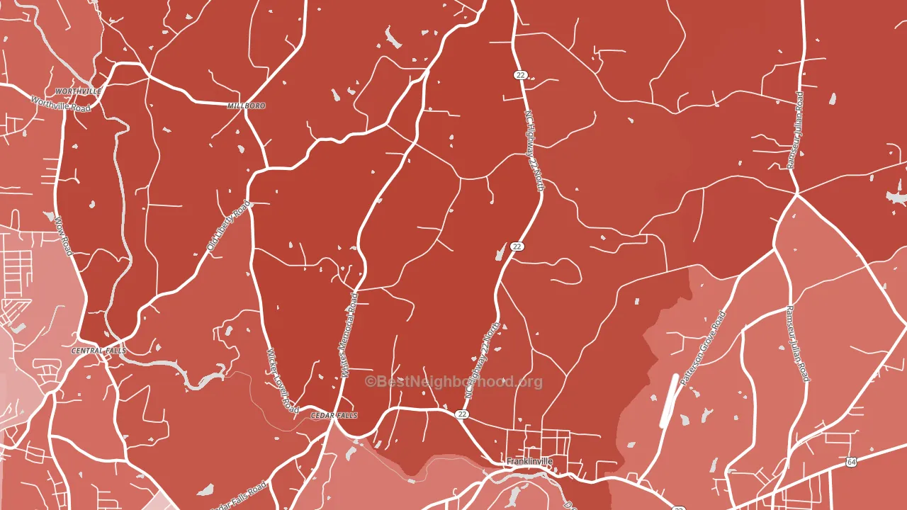 27248, NC block-group political-lean map