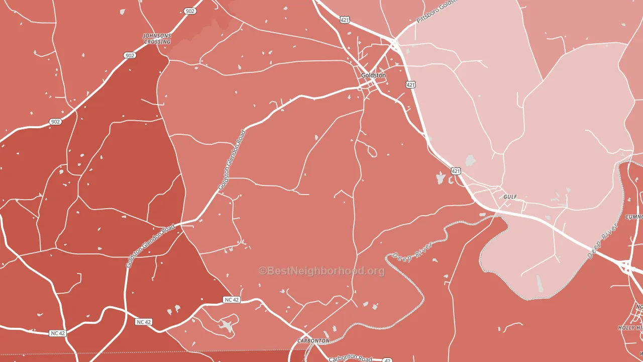 27252, NC block-group political-lean map