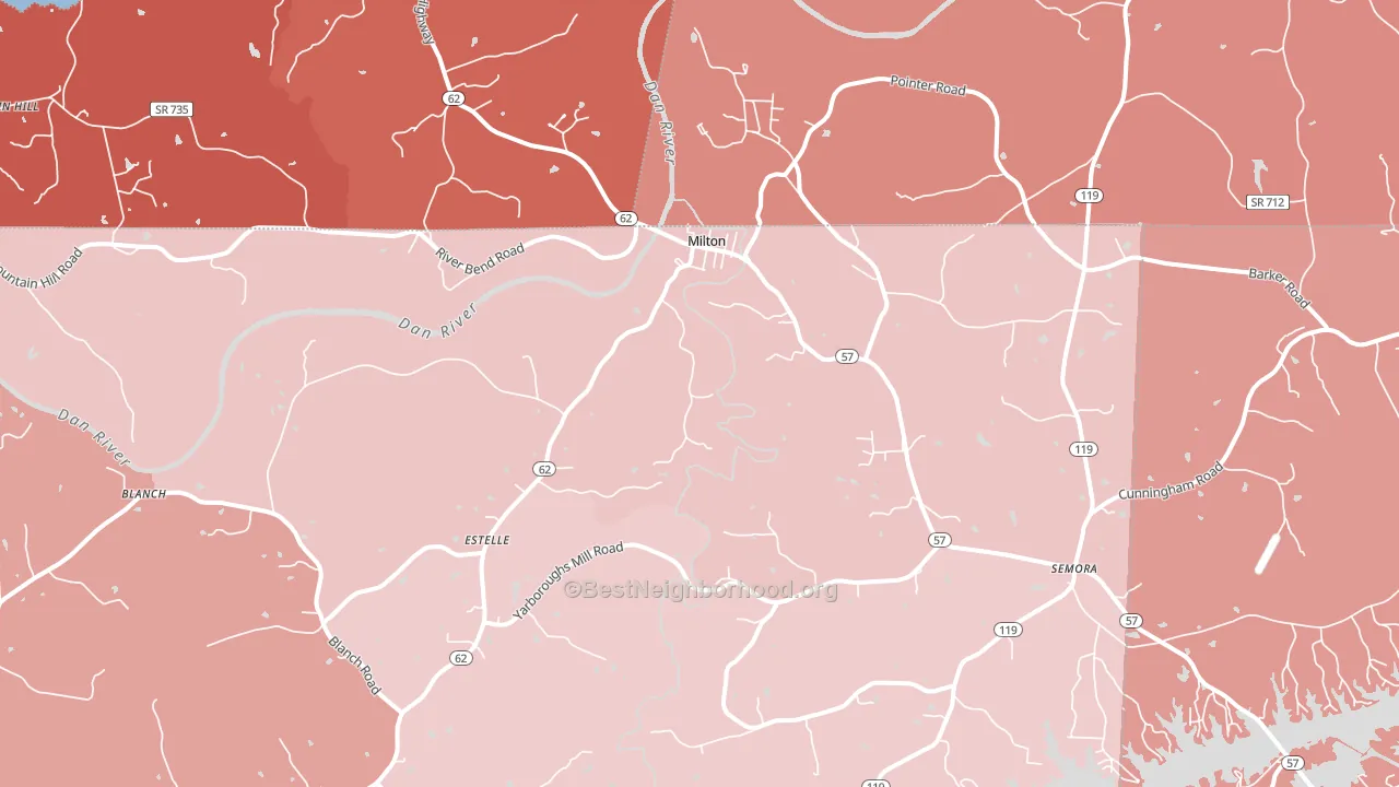 27305, NC block-group political-lean map