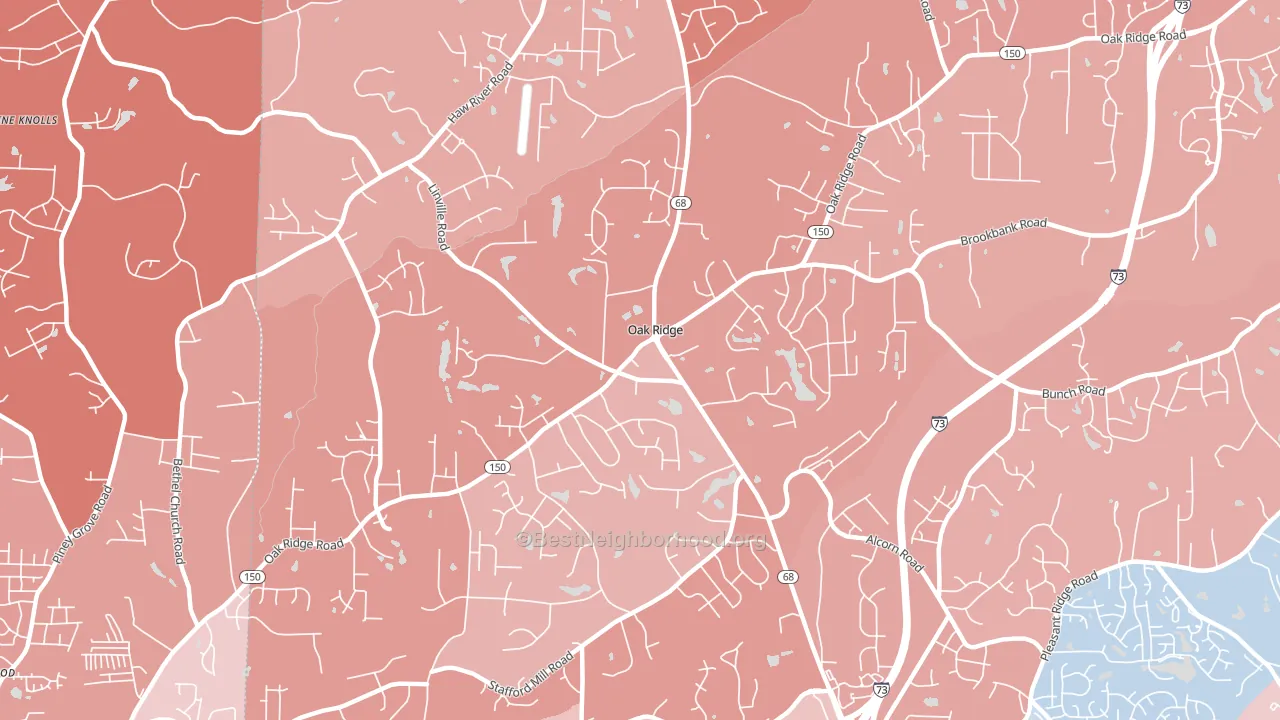 27310, NC block-group political-lean map