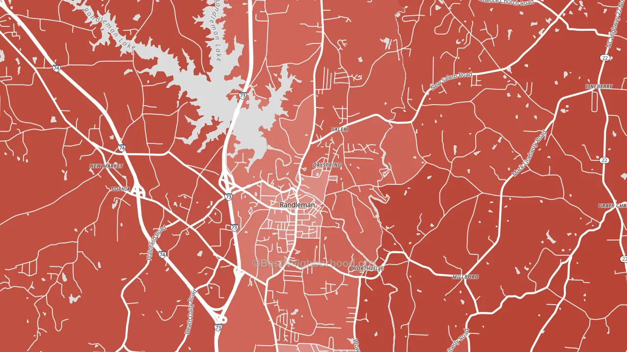 27317, NC block-group political-lean map