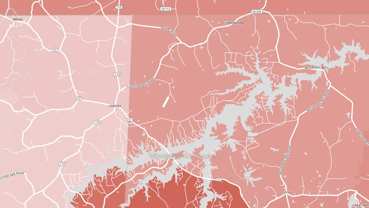 27343, NC block-group political-lean map