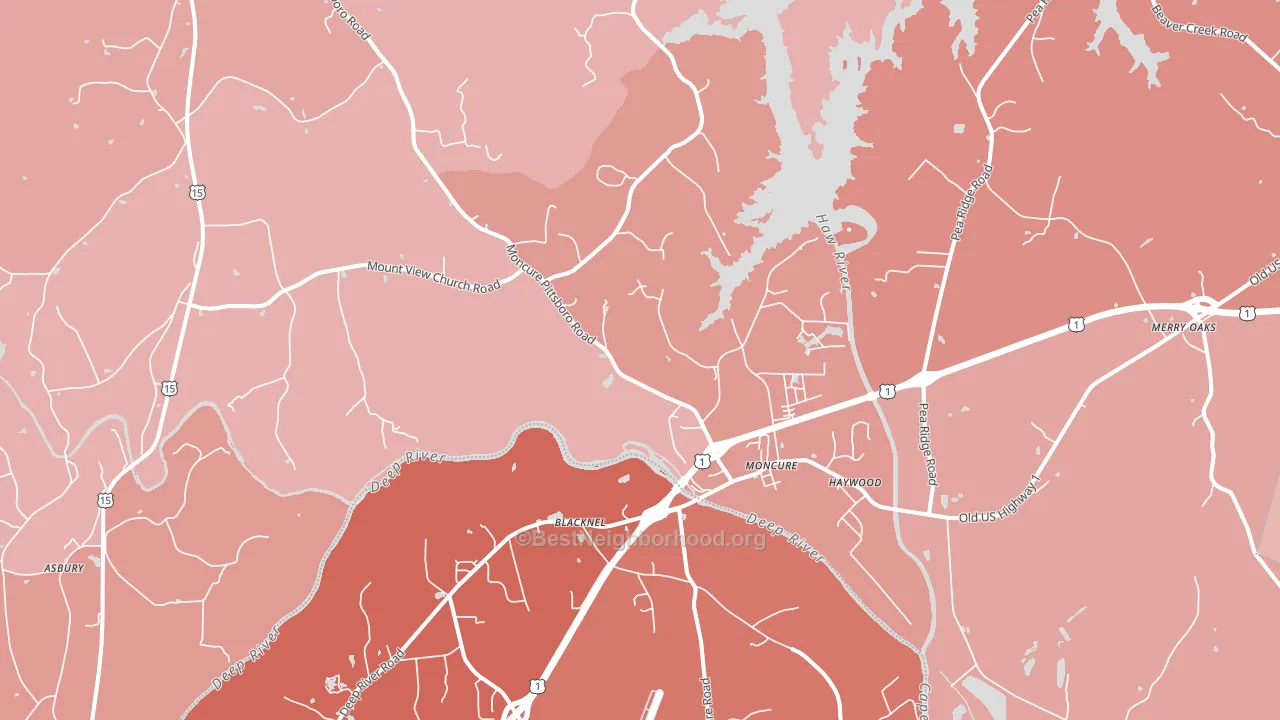 27559, NC block-group political-lean map
