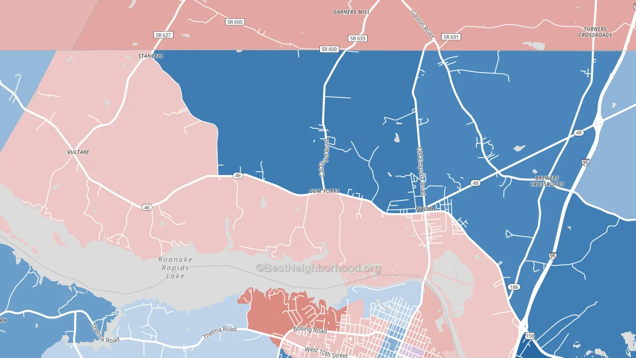 27832, NC block-group political-lean map