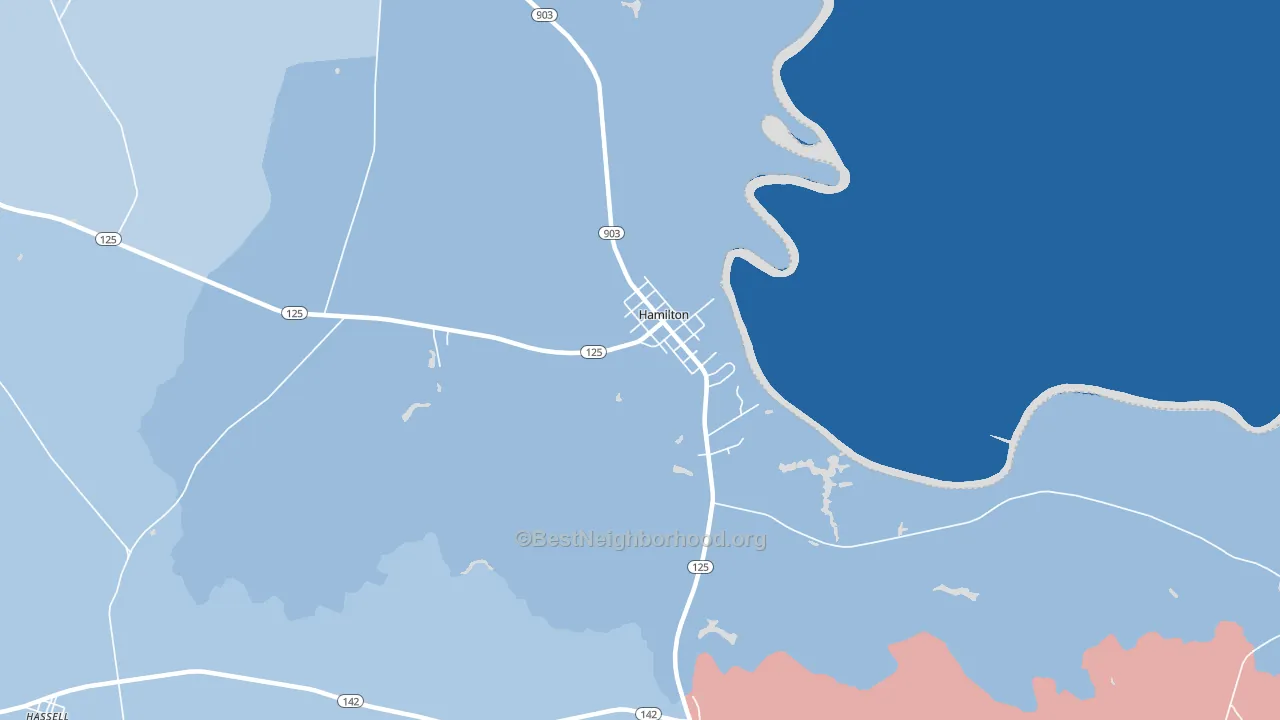 27840, NC block-group political-lean map
