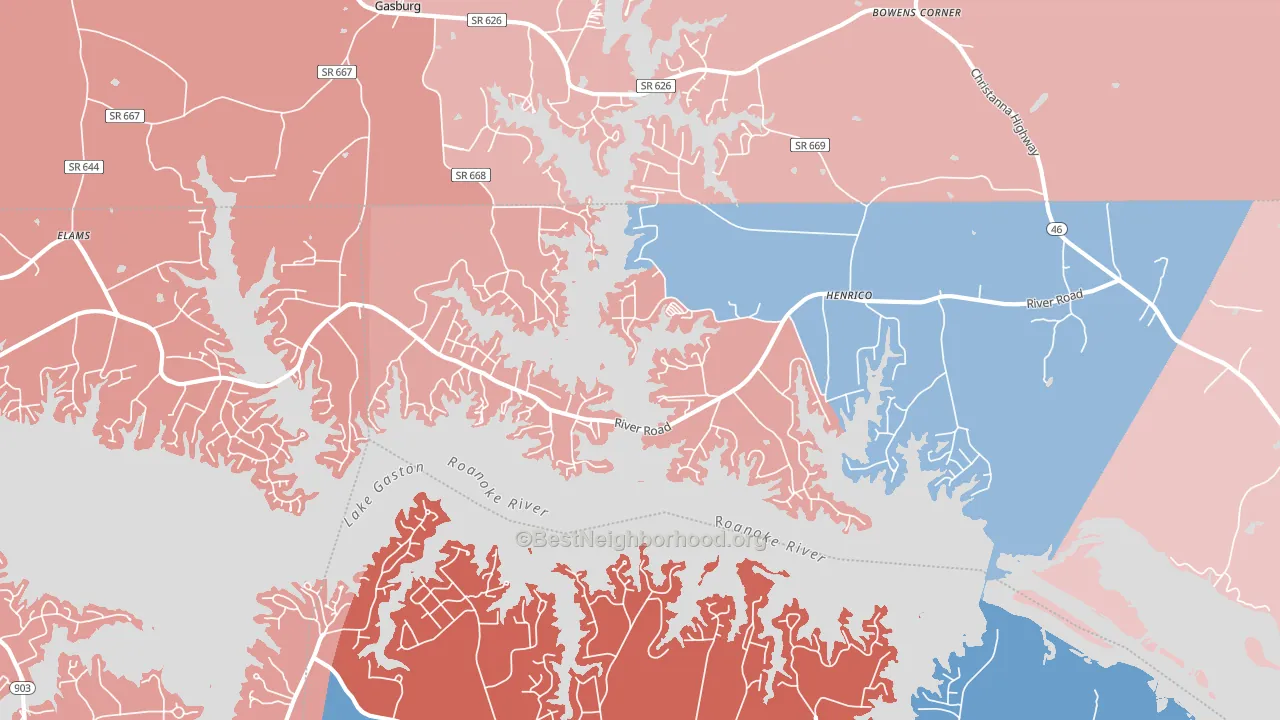 27842, NC block-group political-lean map