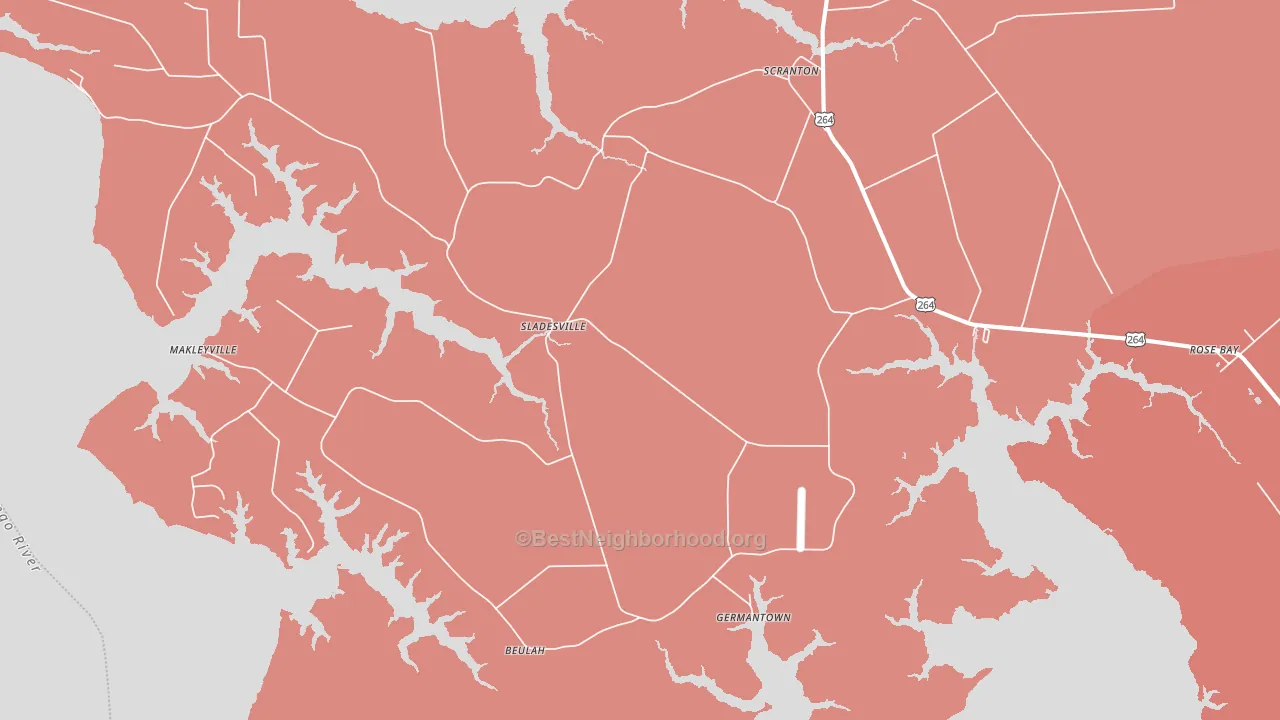 27875, NC block-group political-lean map