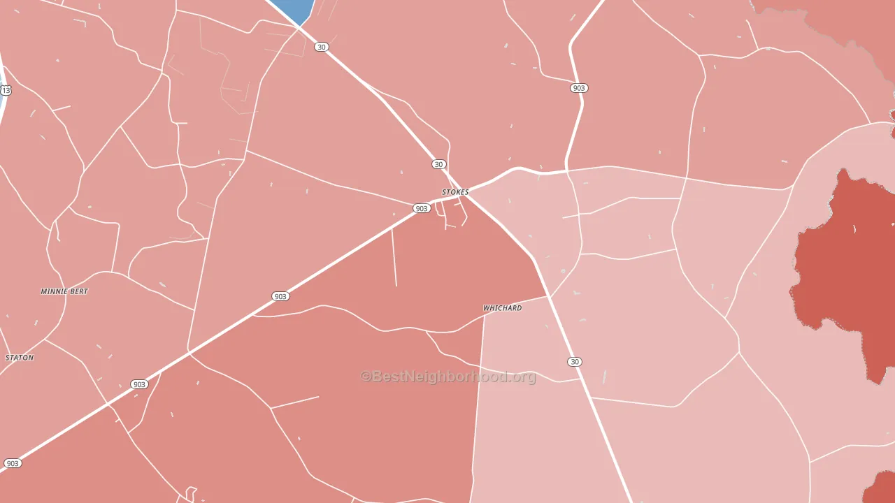 27884, NC block-group political-lean map