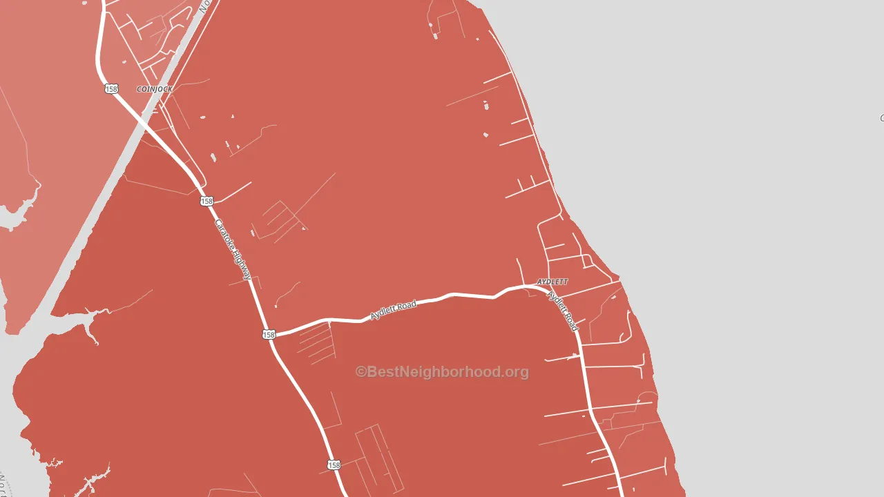 27916, NC block-group political-lean map