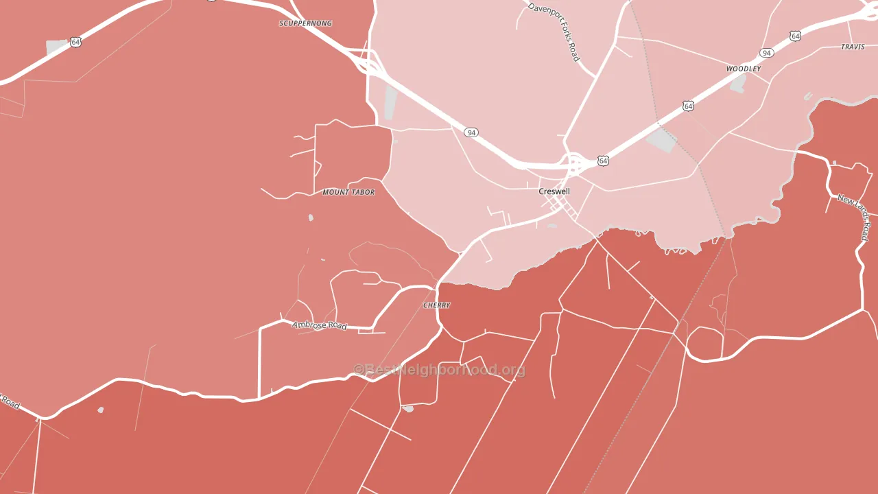 27928, NC block-group political-lean map