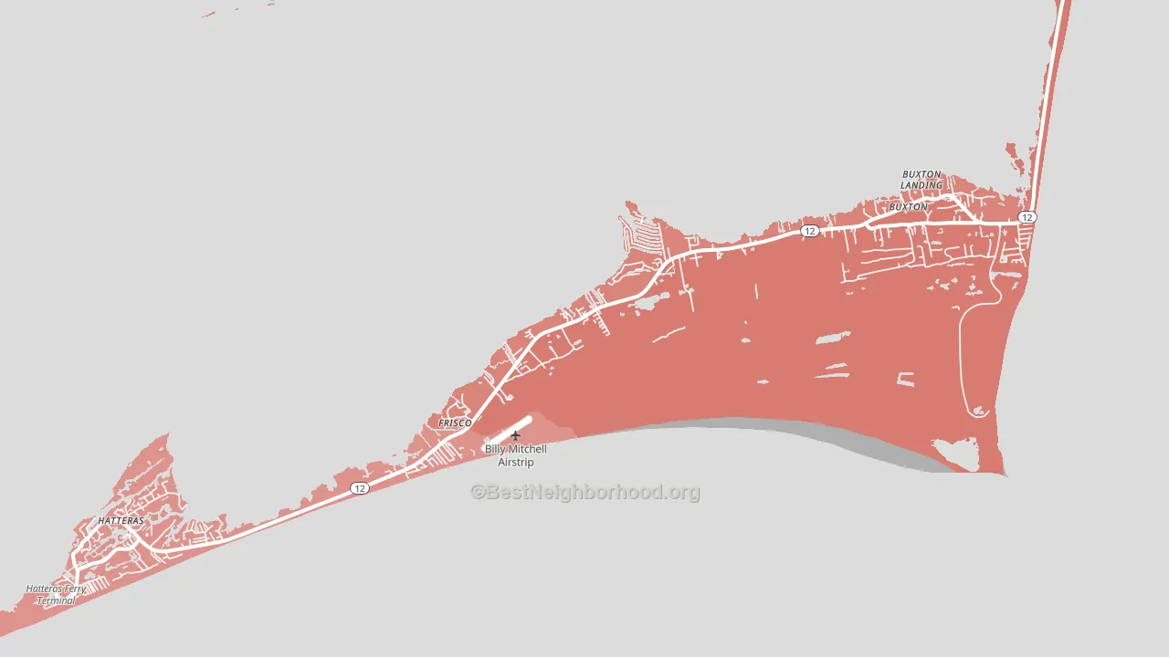 27936, NC block-group political-lean map