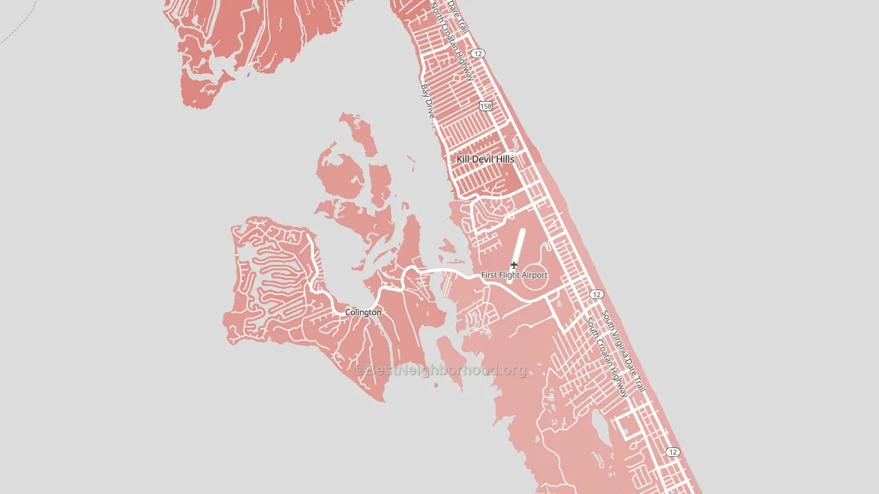 27948, NC block-group political-lean map
