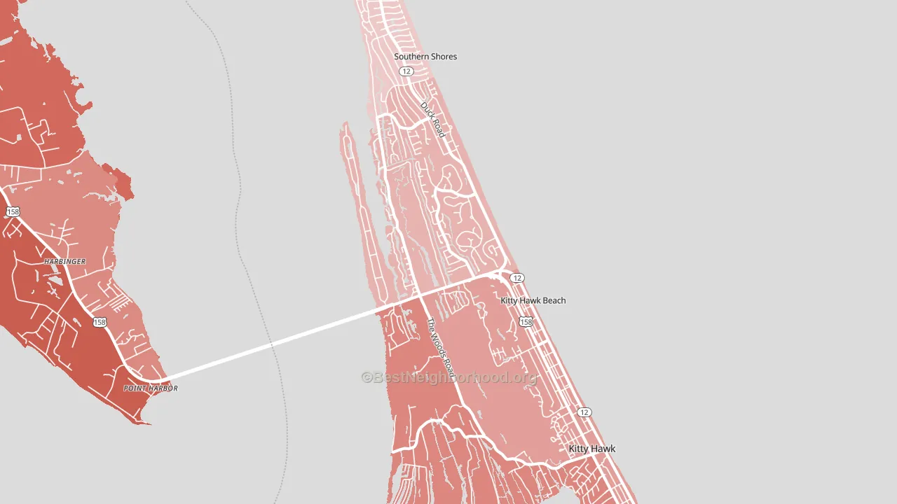 27949, NC block-group political-lean map