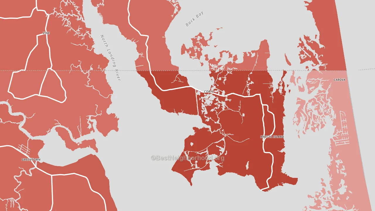 27950, NC block-group political-lean map