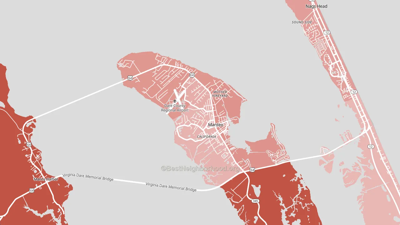 27954, NC block-group political-lean map