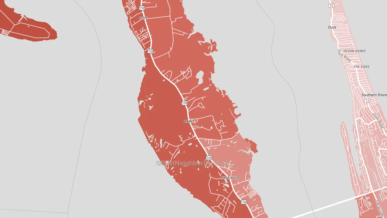 27966, NC block-group political-lean map