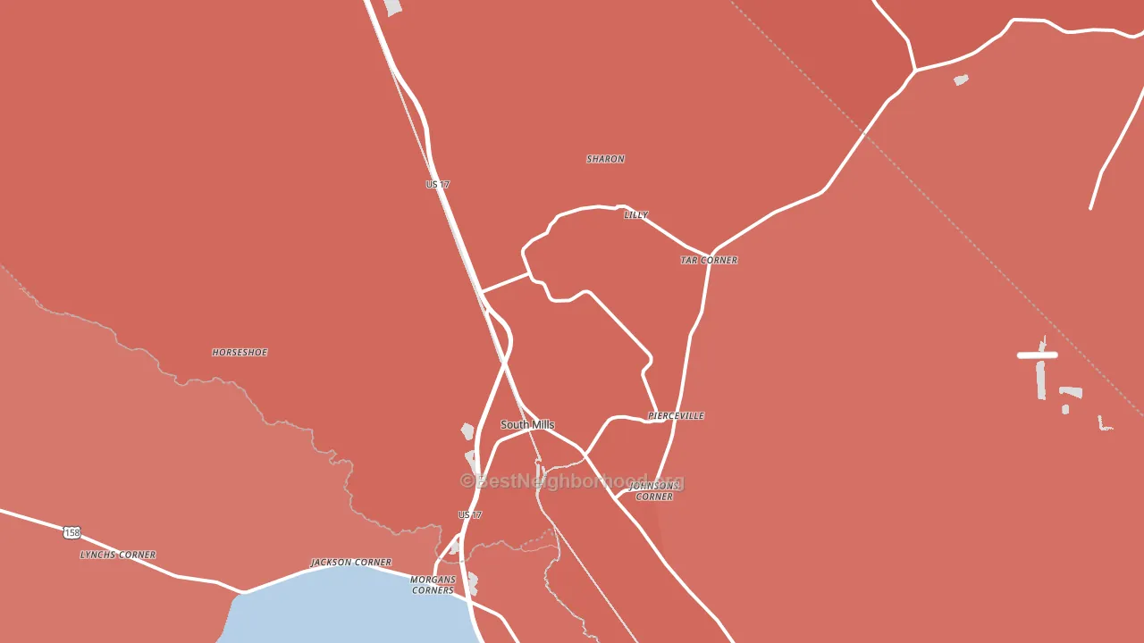 27976, NC block-group political-lean map