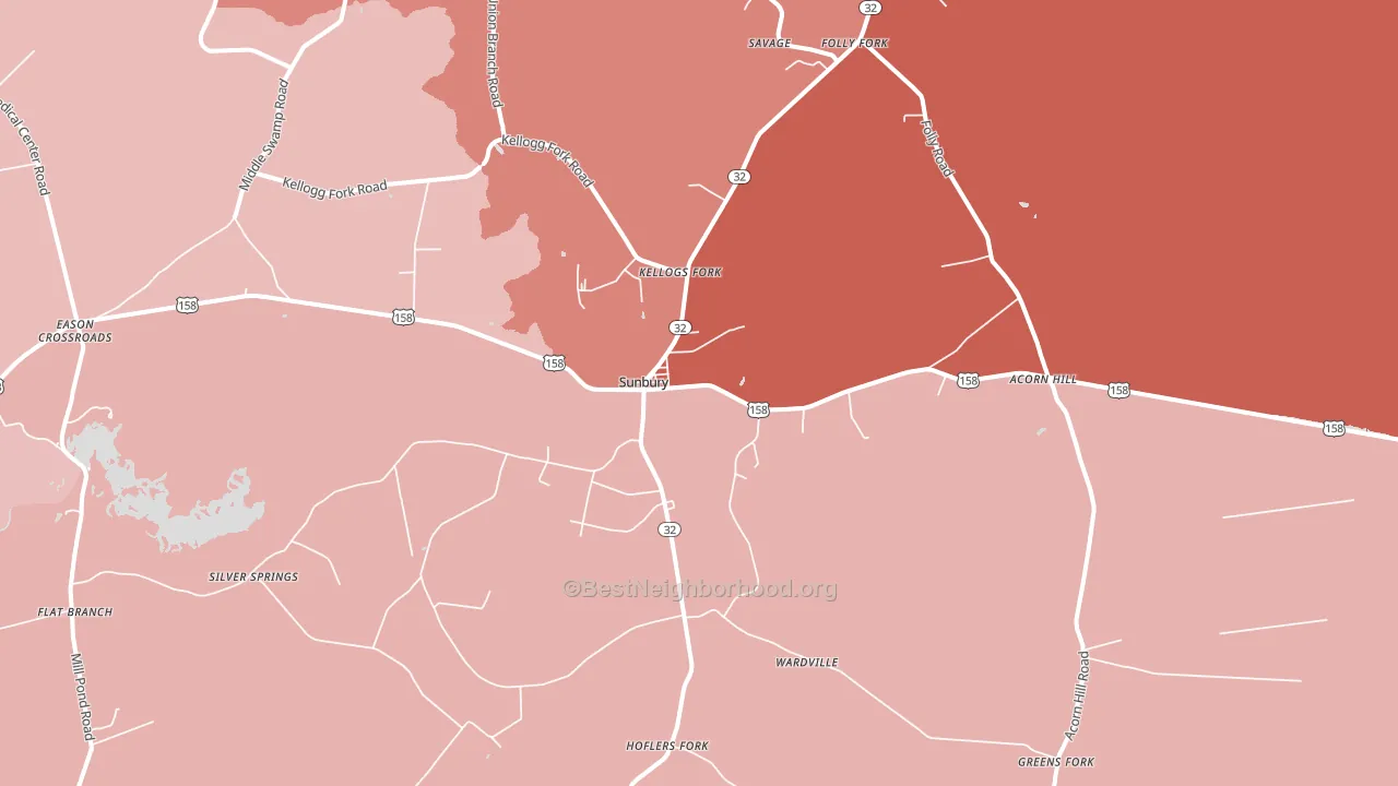 27979, NC block-group political-lean map