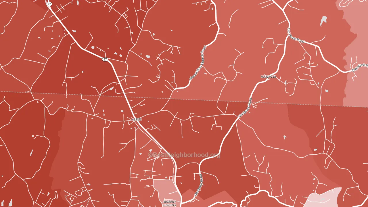 28006, NC block-group political-lean map