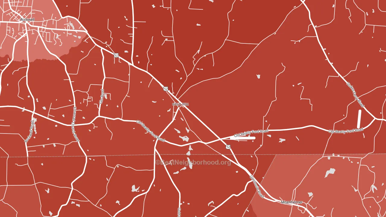 28071, NC block-group political-lean map