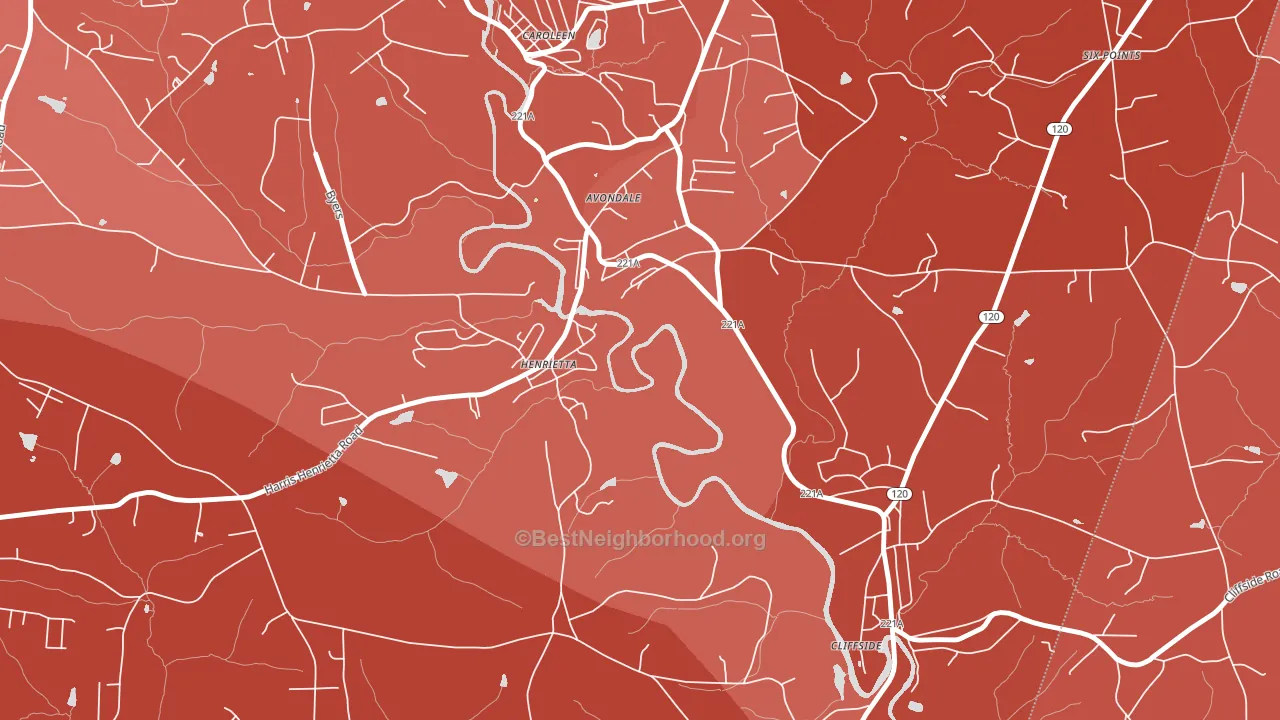 28076, NC block-group political-lean map