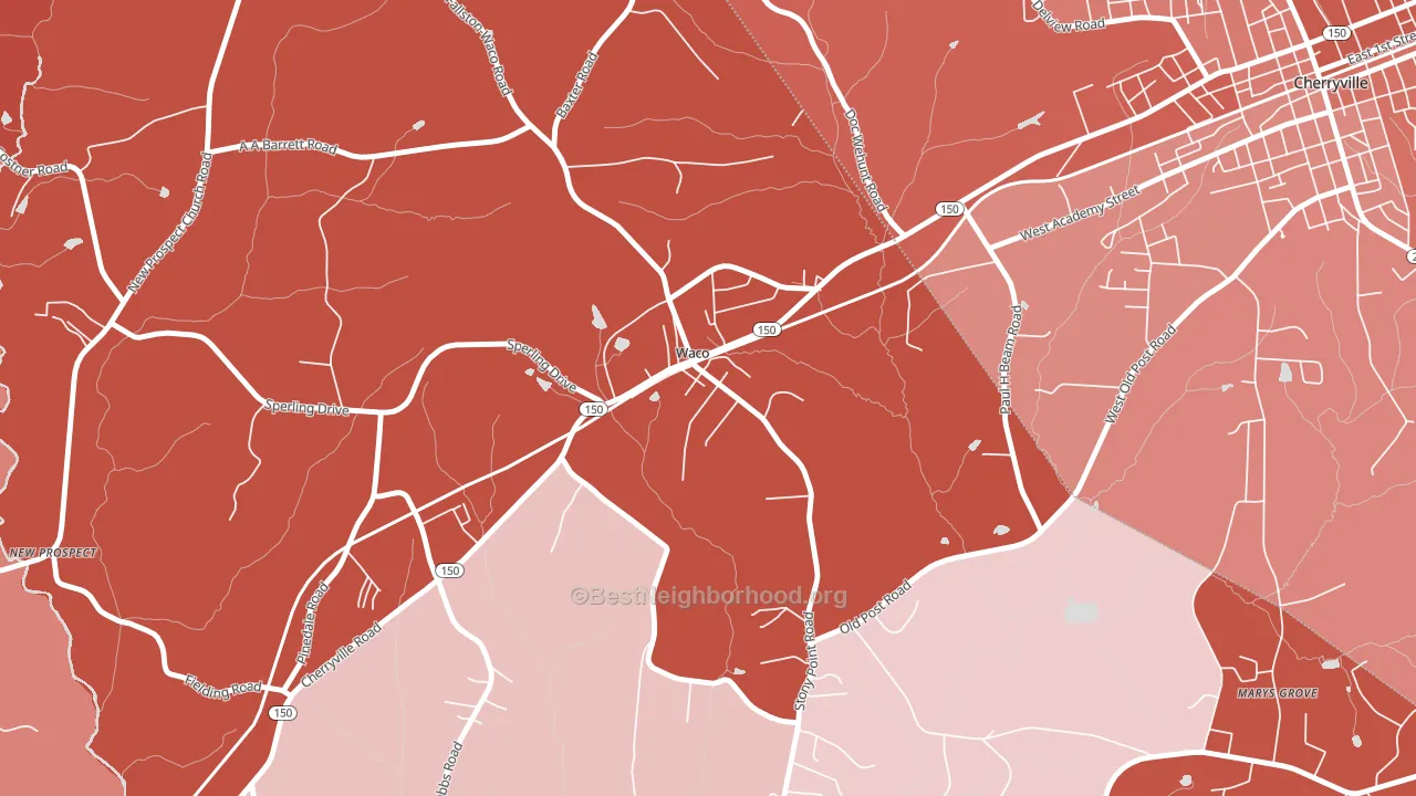 28169, NC block-group political-lean map