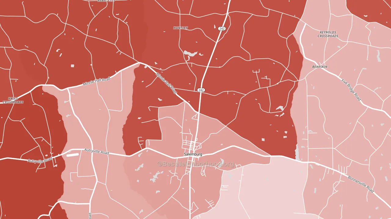 28385, NC block-group political-lean map