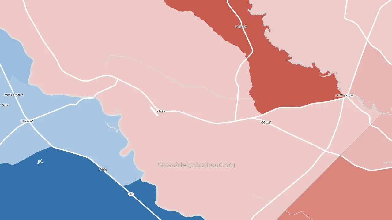 28448, NC block-group political-lean map