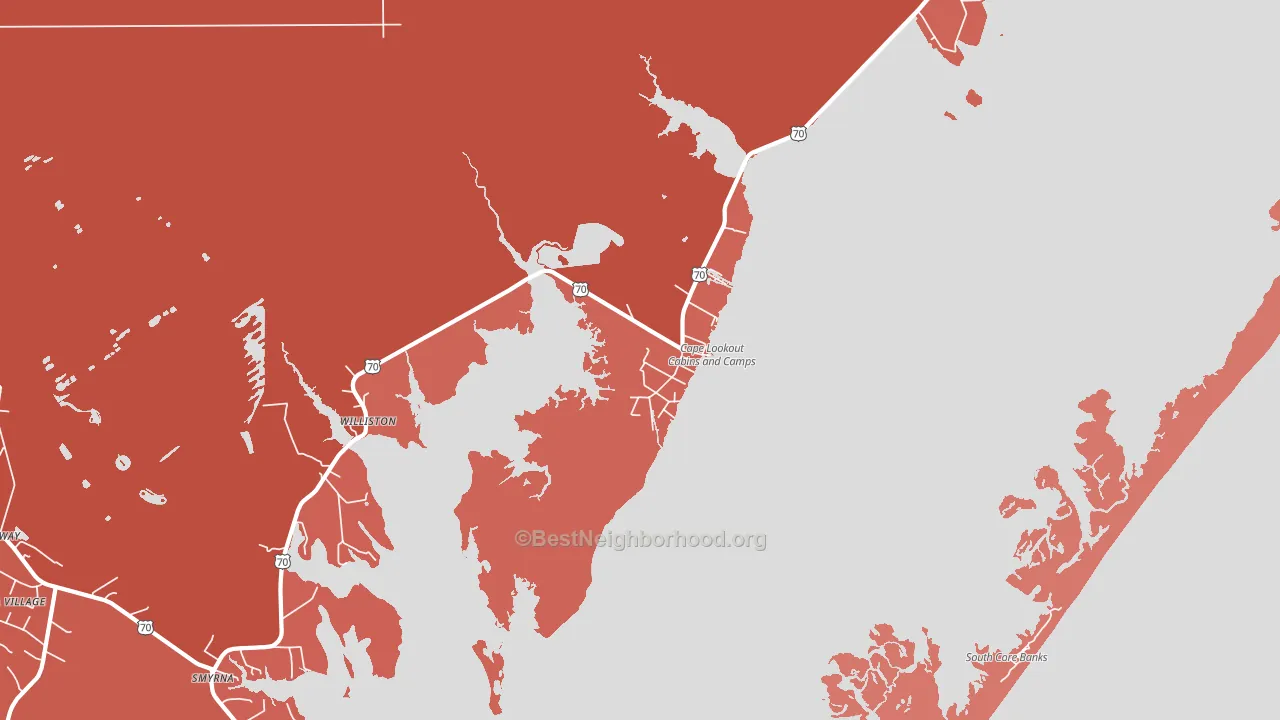 28524, NC block-group political-lean map