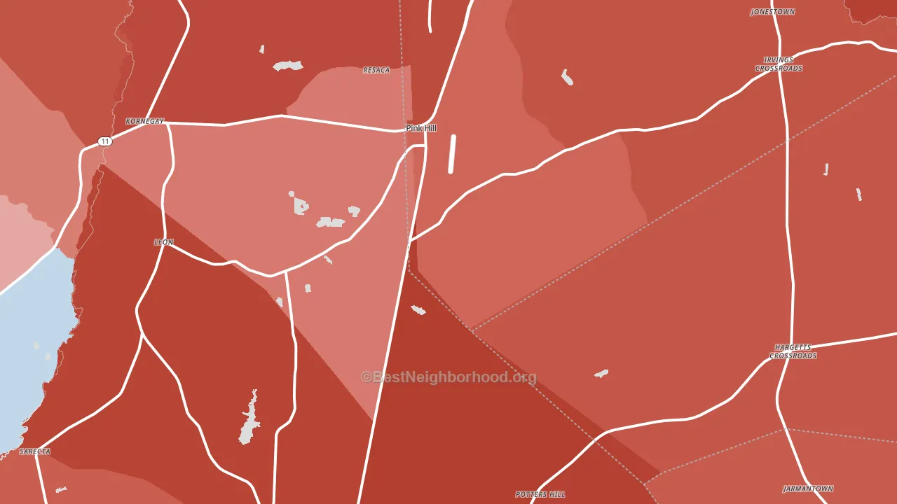 28572, NC block-group political-lean map